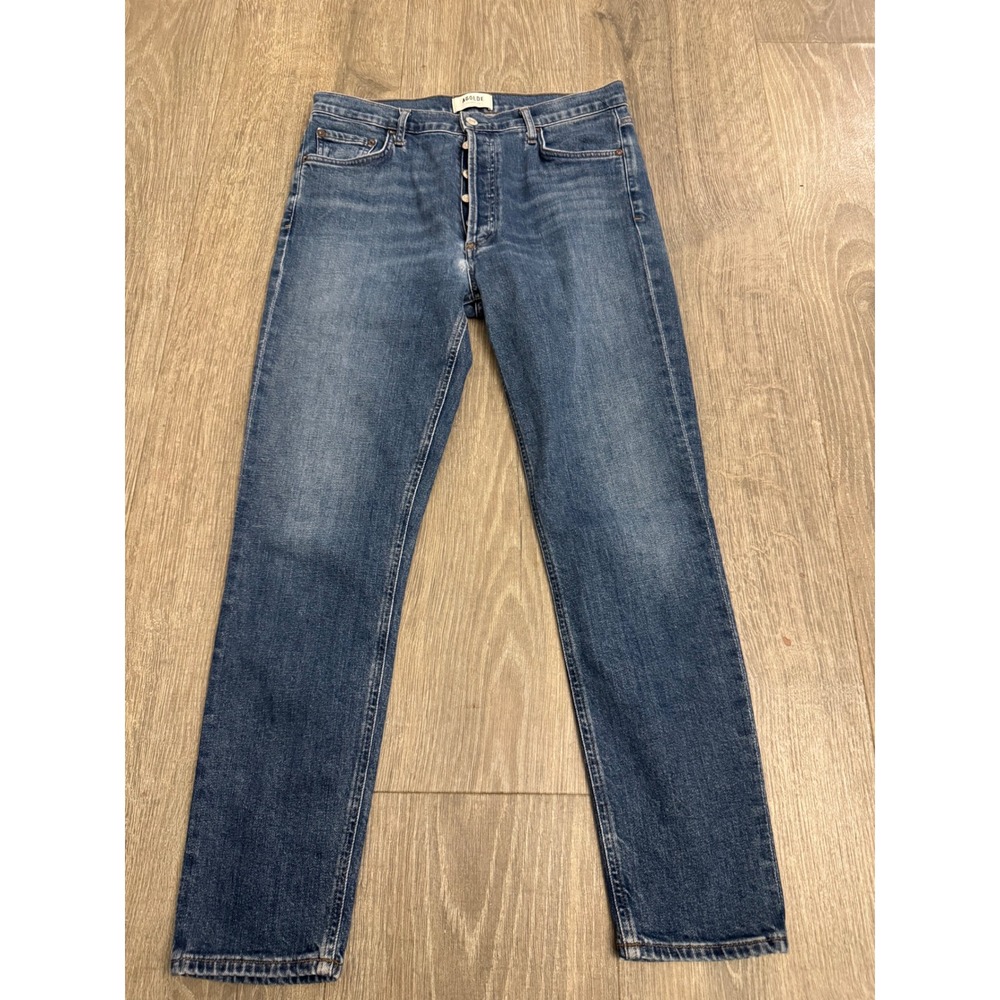 Agolde Nico High Rise Slim Jeans Blue Denim 29 A093F-1046